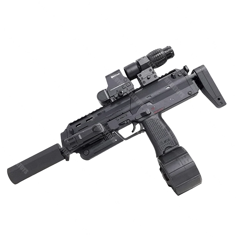 Mp7 Electric Blaster Toy Gun 7mm Ammos Burst Gun Nylon Gear Splatter ...