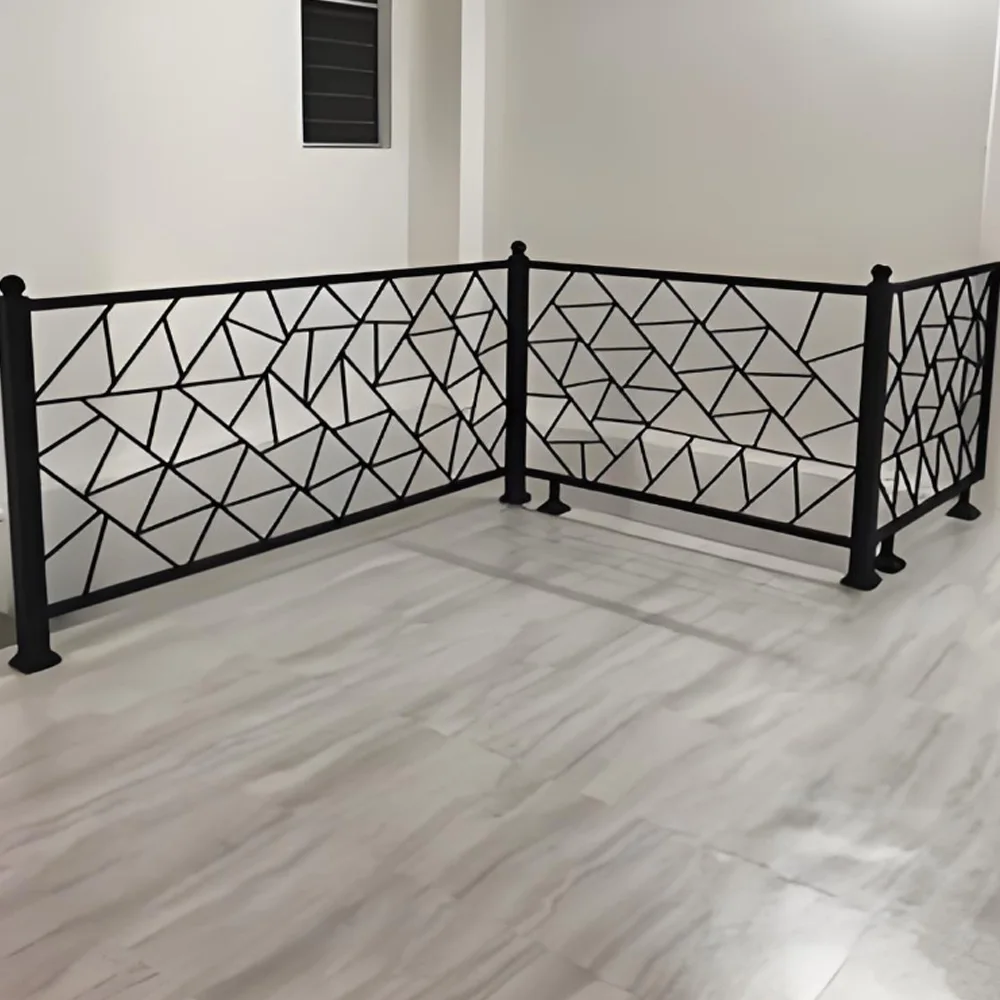 Cut Out Start Railing Creative Guardrail Wrought Iron Stair Railings Laser Cut Guardrail ...