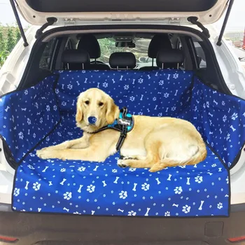Wholesale Customized Print Bone Pattern Waterproof Dog Car Seat Cover SUV Pet Seat Mat