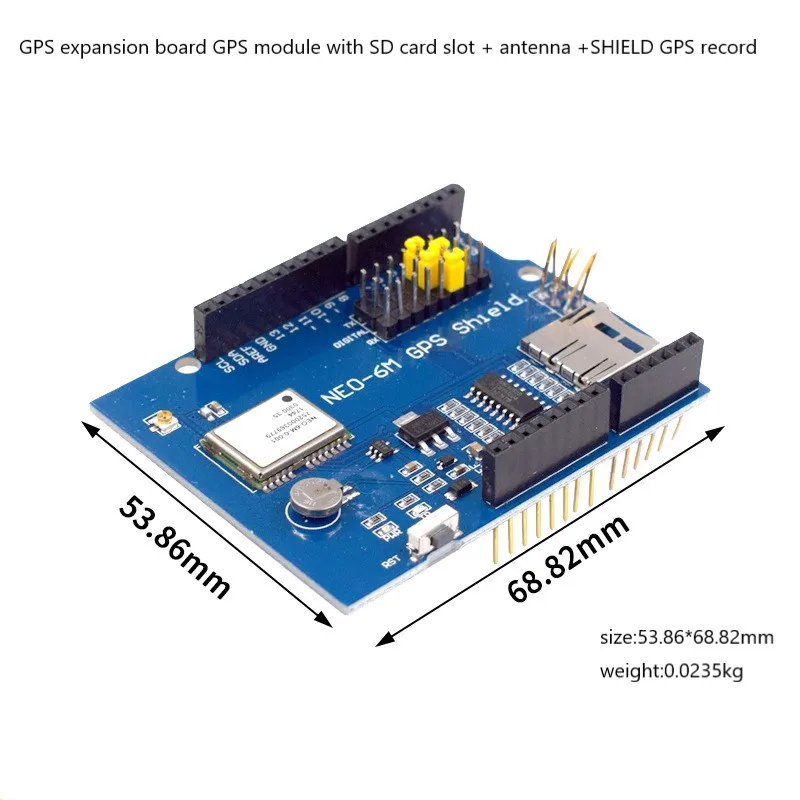 Neo-6m Gps Logger Shield Expansion Board Module Shield Spi Uart W/ Sd ...