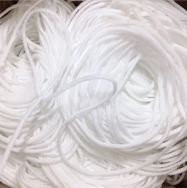 
Мягкая эластичная резинка из нейлона и спандекса 3 мм, веревка для маски, маска для лица, Ушная петля для маски 