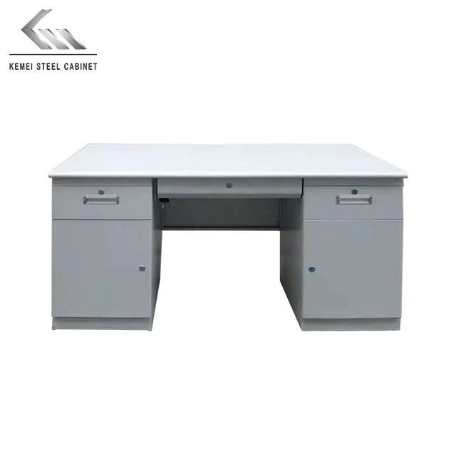 Modern Office Cheap Metal Computer Desk Table with Drawer Office Desk School Table