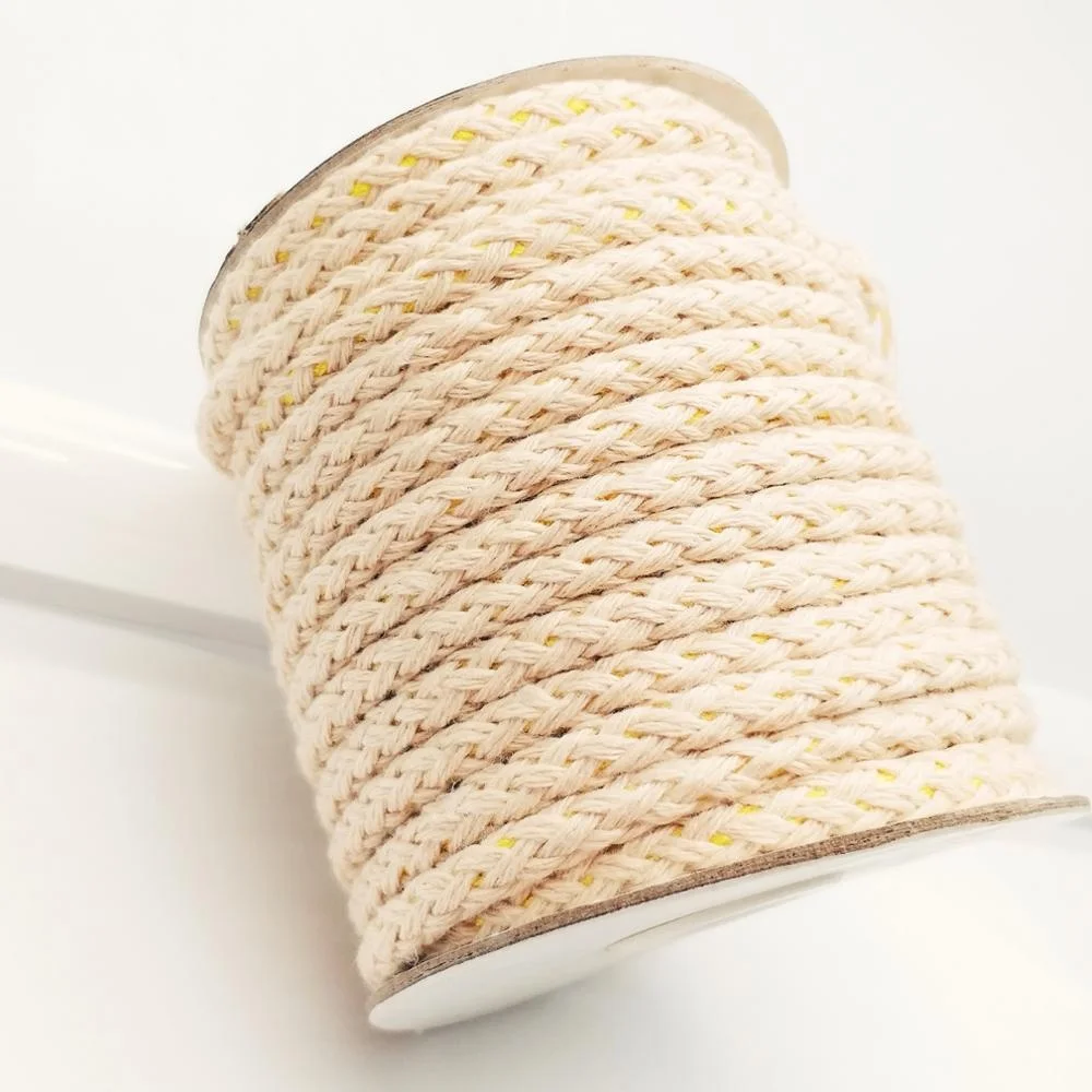 Top Sale Amazon Natural Color Braided 6mm Cotton Rope For Crafts Making