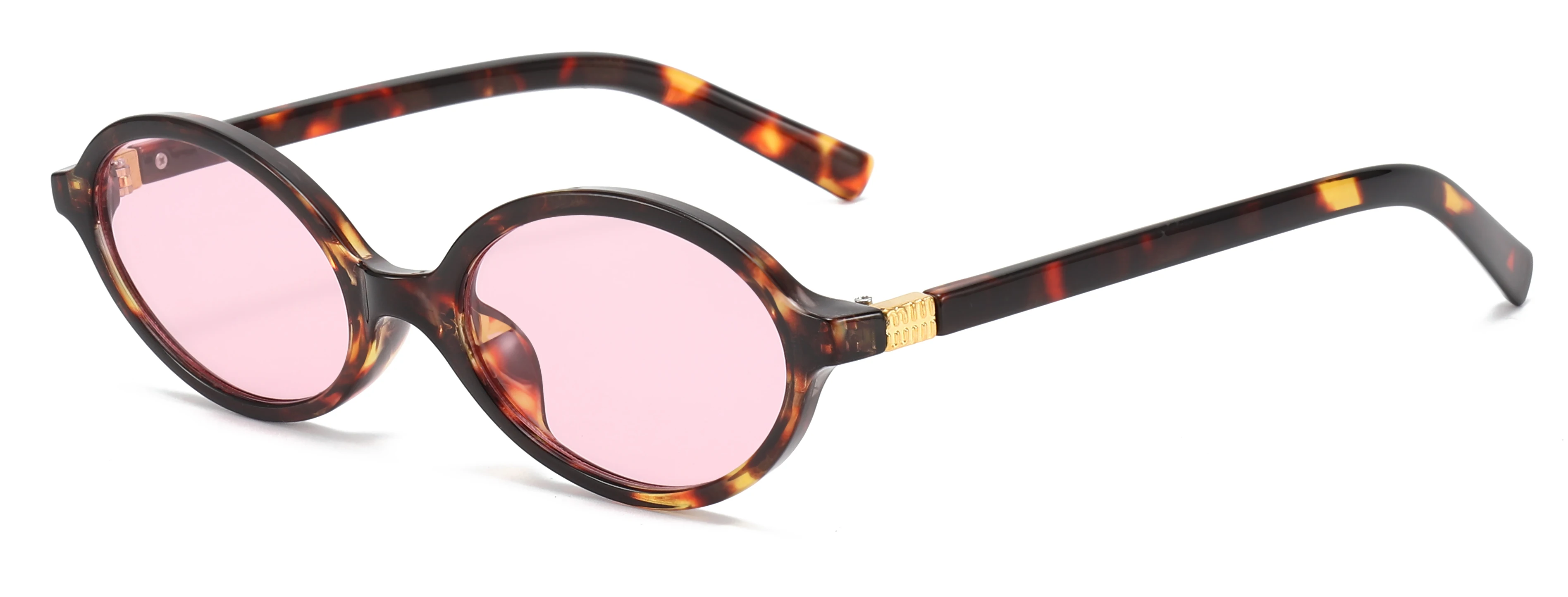 Occhiali ovali, occhiali da sole con montatura piccola in stile nerd, occhiali da sole decorativi leggeri e semplici_voghion.com