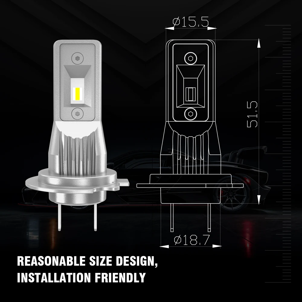 Lanseko V10 PLUS 9006 9005 H7 Led Headlight Bulb Led Headlamp Led Driving Lights H7 9005 9012 6500K