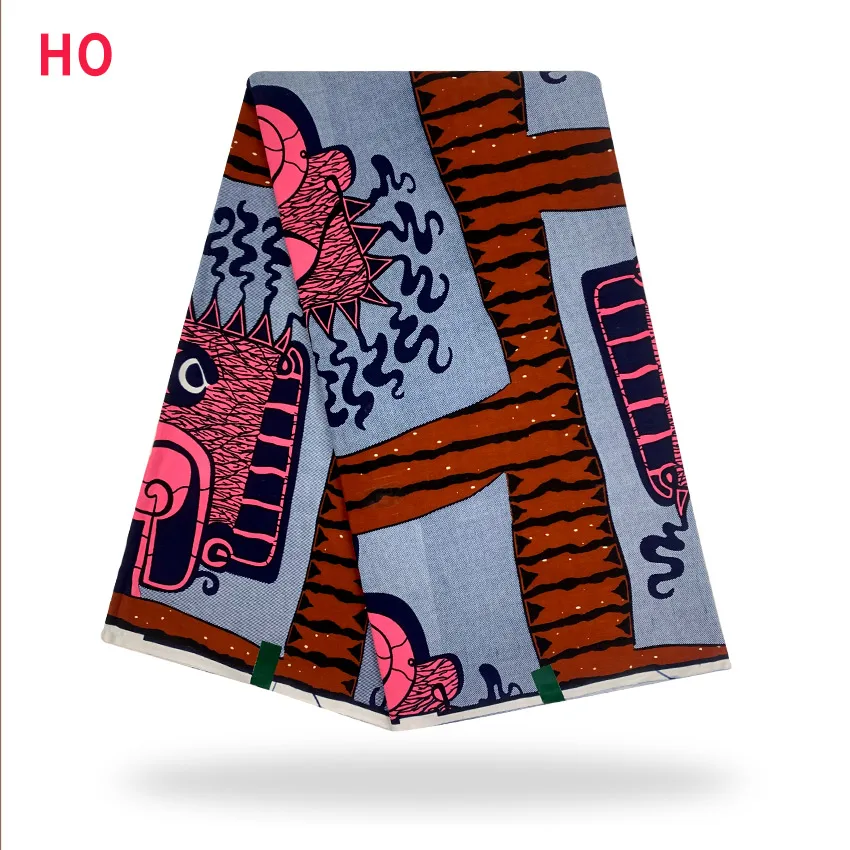 Фабричная новейшая восковая ткань Голландии 6 ярдов 100% хлопчатобумажная восковая ткань с красивой печатью для различных случаев