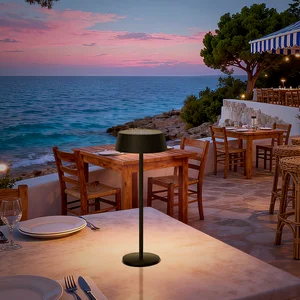 Solar Table Lamp for Restaurant Solar Rechargeable Lamp Portable Touch Light Solar Lamps Outdoor