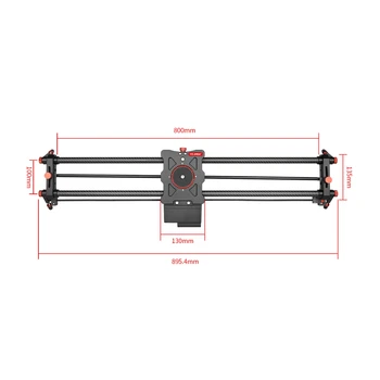 80CM  Carbon Fiber Motorized Camera Slider Wireless Remote Control SLR Video Track Slider detail image