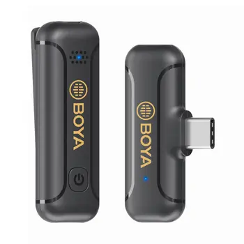 BOYA BY-WM3T2-U1 Wireless Microphone for iPhone iPad 2.4GHz  Mini Cordless MIC for Video Recording YouTube Streaming Interview detail image
