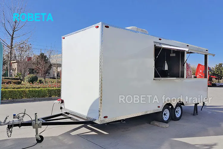 Outdoor Wood Fired Pizza Oven Trailer - Mobile Pizza Truck