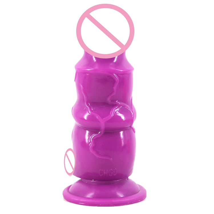 FAAK 21cm 8.5" 7.5cm Big PVC Animal Dildo Ribbed extra Stimulate Huge Anal Butt Plug Erotic Animal Pig Dildo Sex Toys for Couple