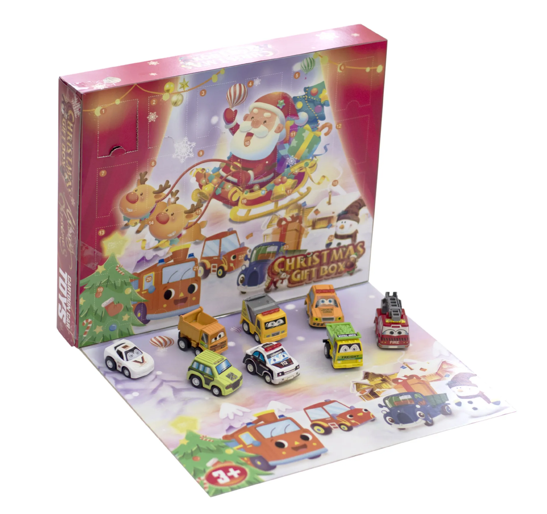 YM-S027 Рождественский обратный отсчет календарь слепой ящик сюрприз игрушка набор инерционная Долли игрушка слепой ящик