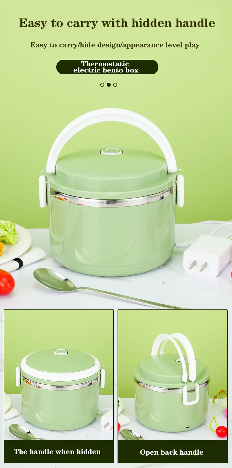 Stainless Steel Custom Portable Electric Lunch Box Warmer Heat Boxes