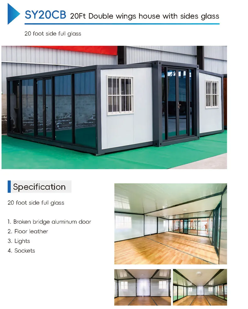20ft 40ft Modular Folding Container House Camping Foldable Small Tiny ...