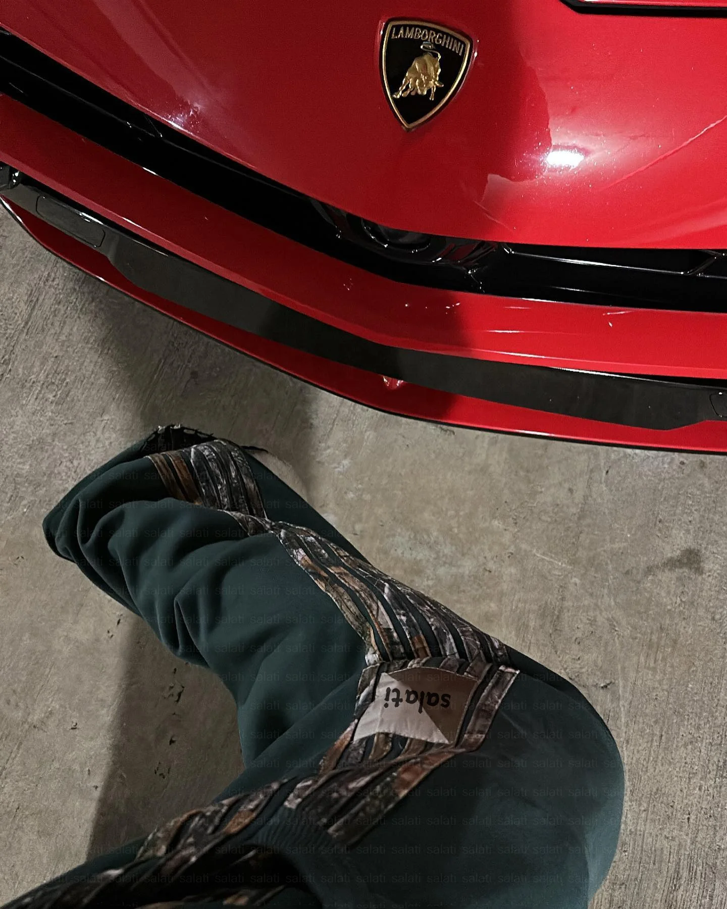 Custom Wide Straight Leg Sweat Pants Oversized Cotton Flaired Sweatpants Baggy Jogger Trousers Camo Side Stripe Track Pants Men gallery 4