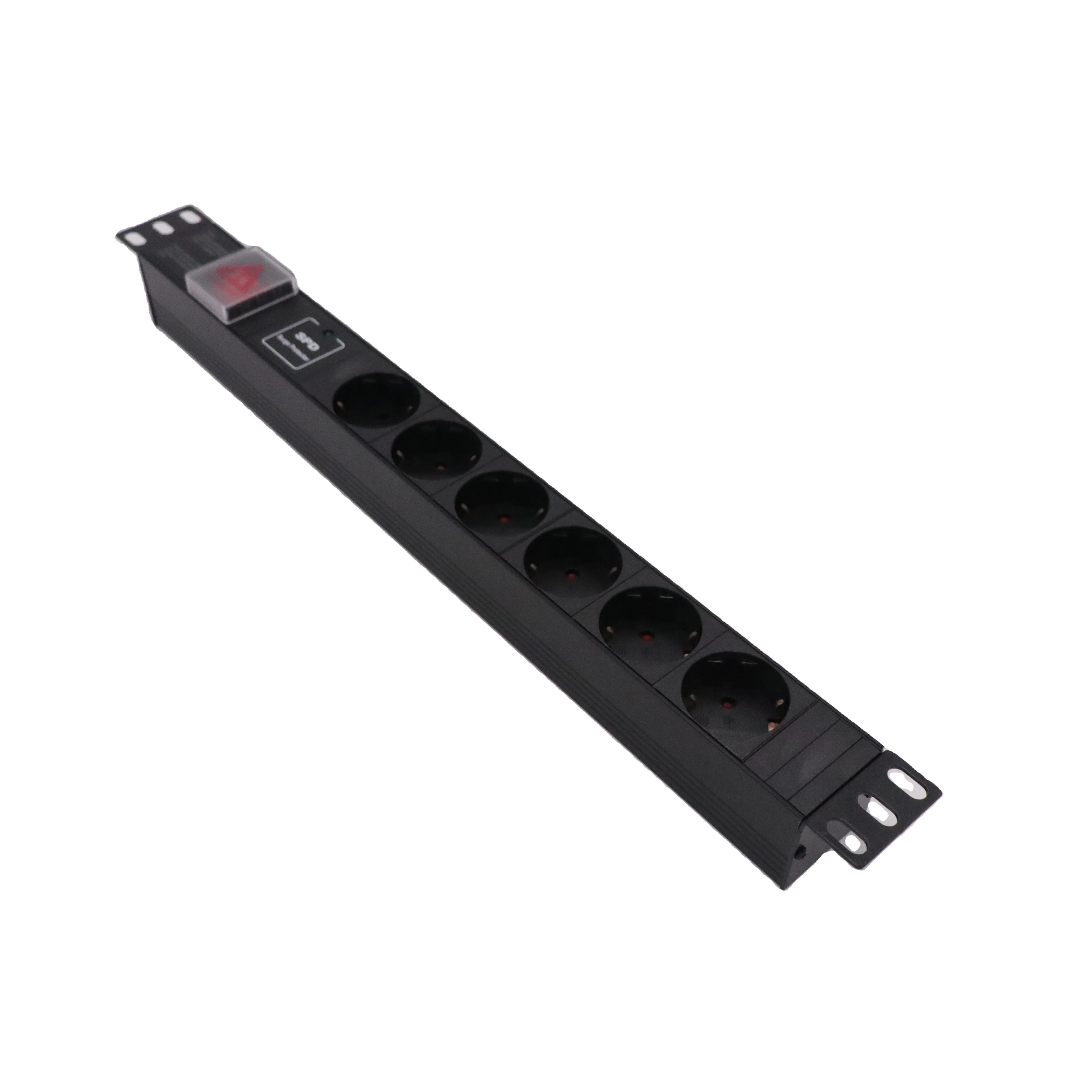 1U 6 Ways Germany  Type with SPD   Rack PDU