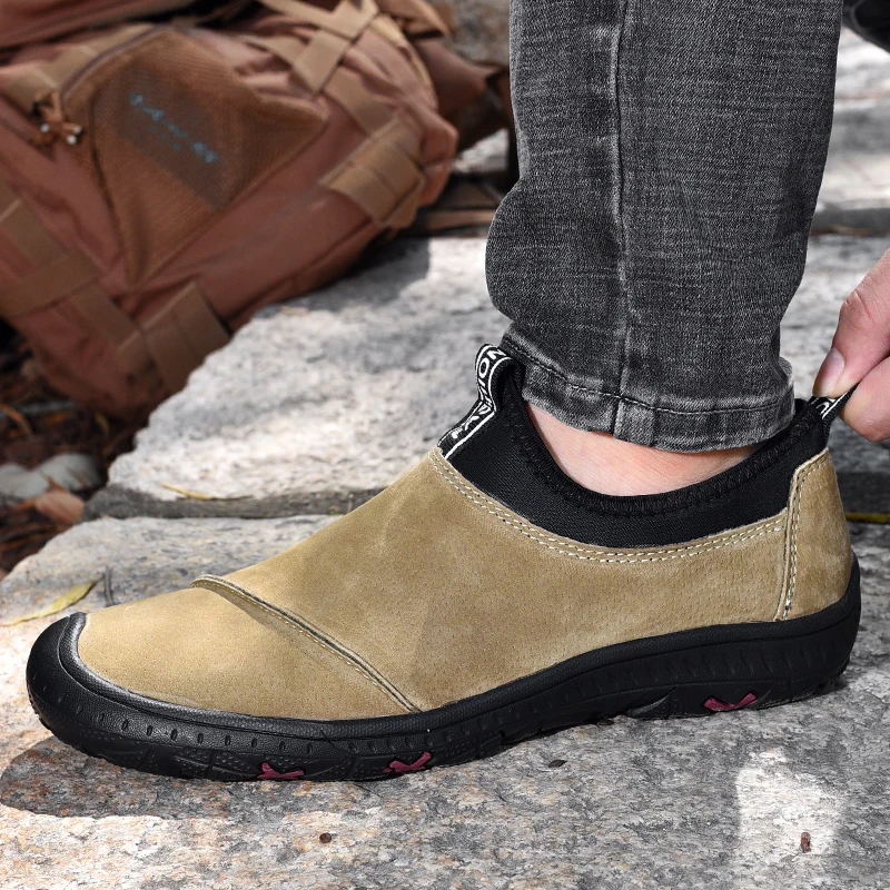 Men's Soft Moccasin Driving Loafers Suede Boat Shoes Fancy Men's Casual Genuine Leather Loafers
