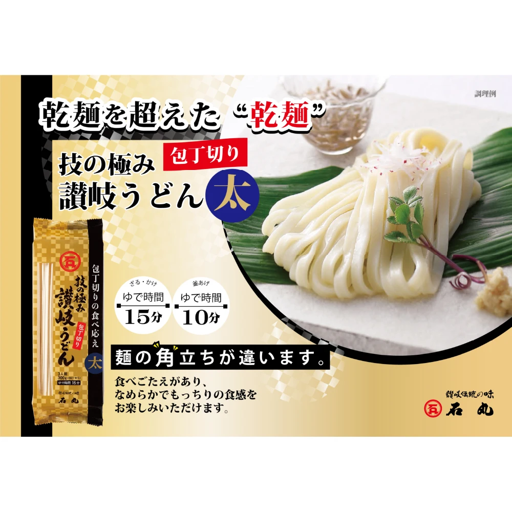 300g Udon Wheat Dried Thick Wholesale Bulk Grain Products Noodles Japan