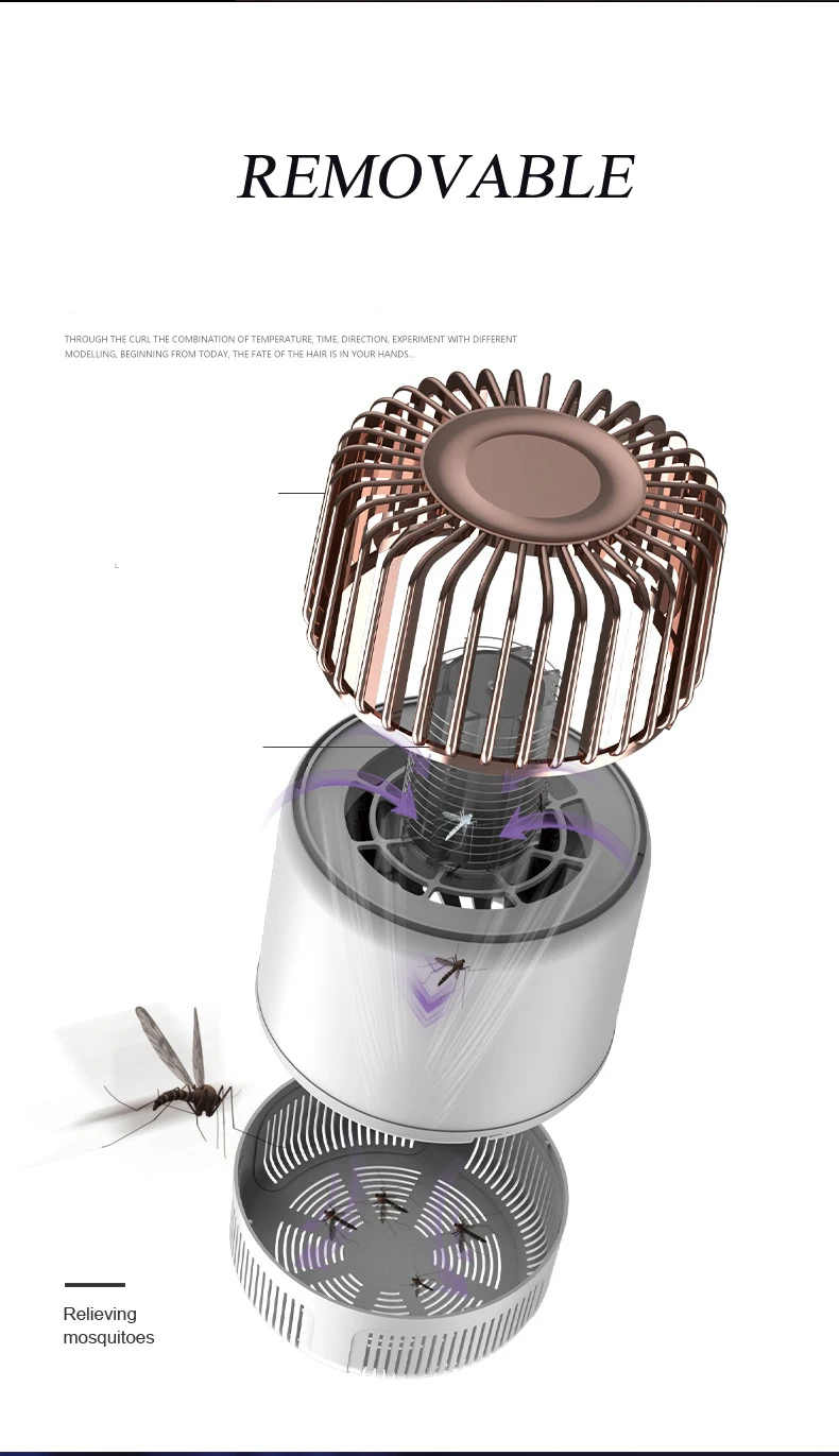 2025 Saijzek OEM/ODM fashionable uv light attracts high voltage and suction mosquito killer lamp manufacture