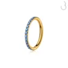 Gold Blue CZ
