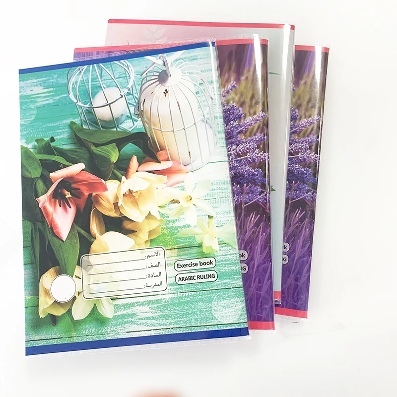Wholesale Cheap Custom Arabic Line Note Books A5 School Exercise Books With Opp Cover