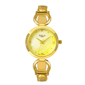 Luxury 32mm Dial Quartz Movement Ronda Brand Bracelet Watch Stainless Steel Case Pearl Genuine Diamond Pointer Quartz Watches