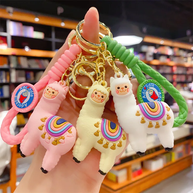 BESTonZON Portachiavi Alpaca Peluche - Simpatico Pendente Kawaii A Forma Di Alpaca Cachi Per Borsa, Zaino E Chiavi, Regalo Carino Per Amici