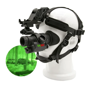 Low Light Manual Focus Nvg Helmet Mounted Nvg Gen White Phosphor