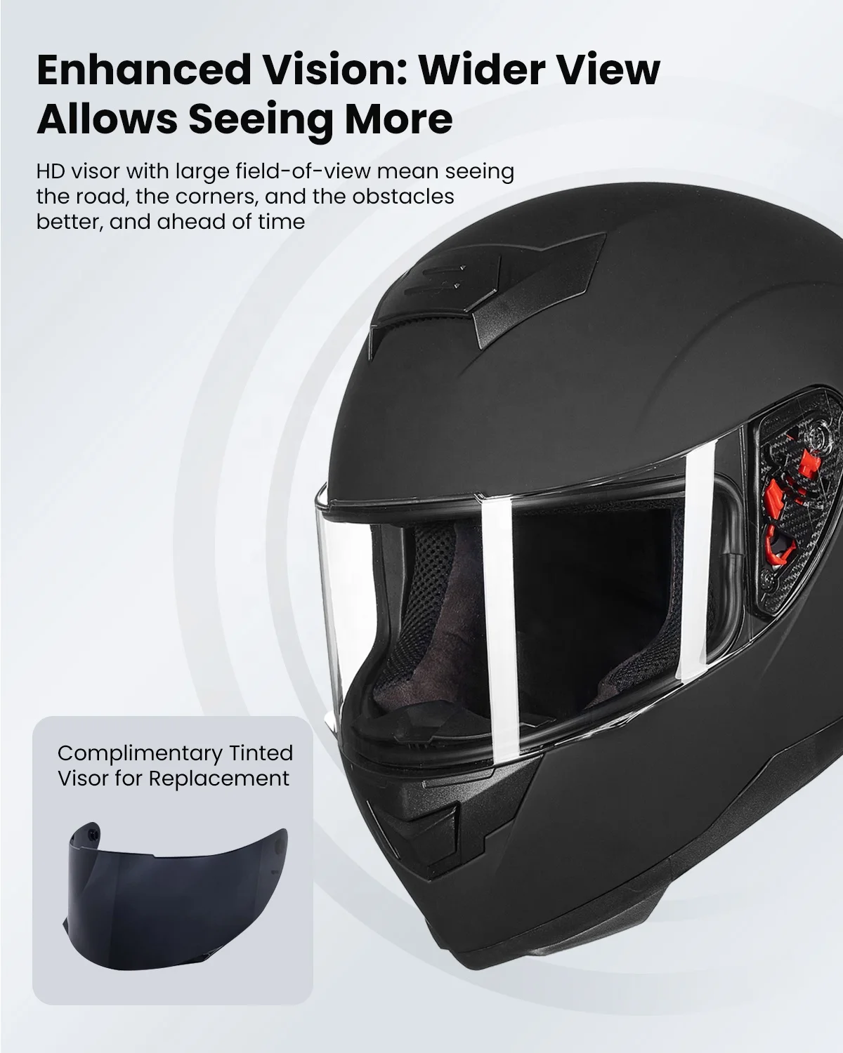 ILM Full Face Motorcycle Helmet DOT Approved Model-317