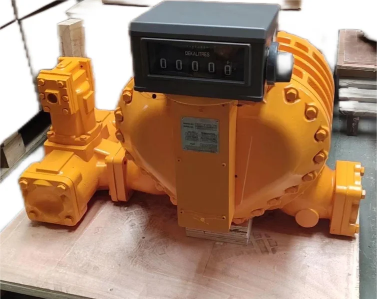 Flow Meter With Ticket Printer Fuel Station Flow Meter Aluminum Fuel Meter