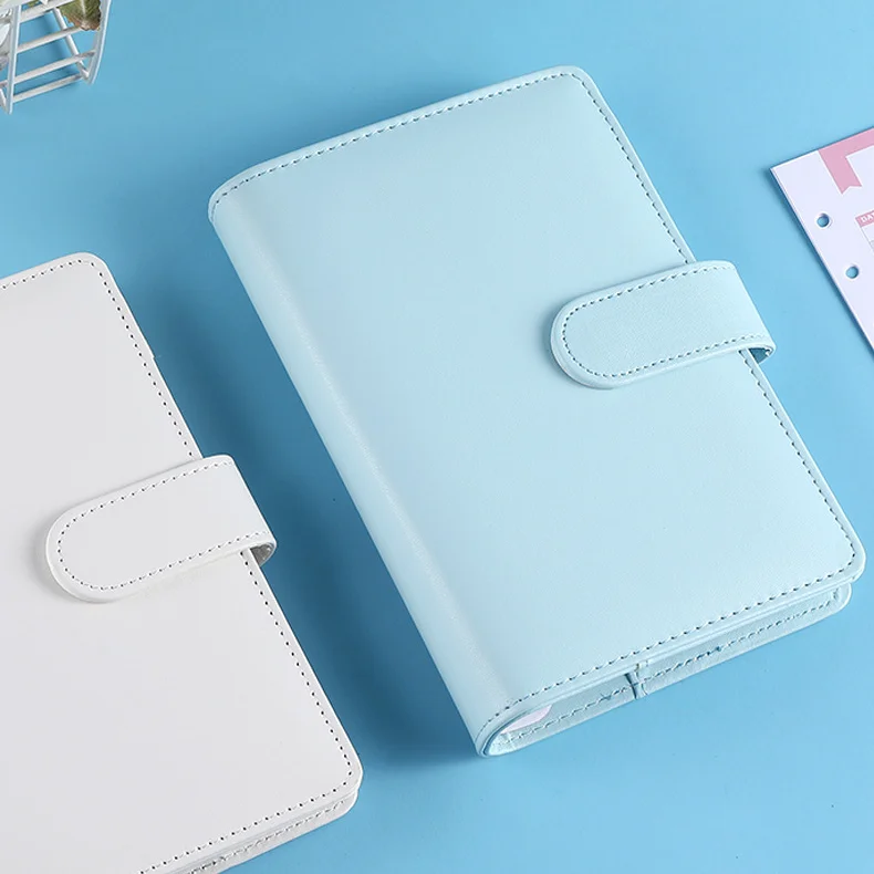 Designer Budget Planner Binder with Zipper Envelopes Budget System Binder Notebook Faux Leather Luxury Promotion Hardcover A6 PU