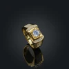 gold 1ct Moissanite 6.5g