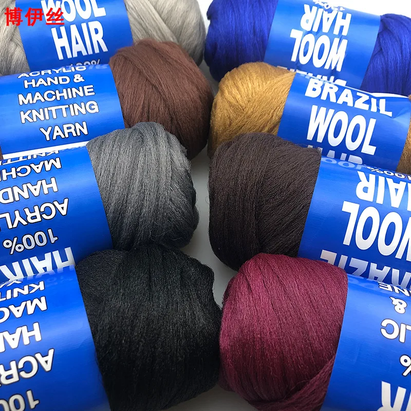 Brazilian Wool Hair Yarn For Jumbo Braiding Senegalese Twisting