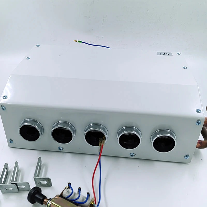 12V,24V Assembly Auto Air Conditioning Cooling & Heating AC Evaporator Unit 5 Holes Heater ASSY