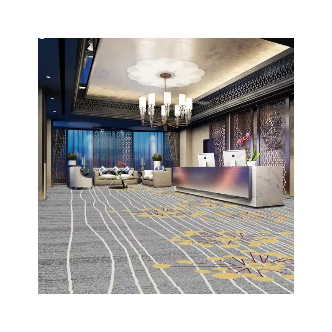 Carpet Factory Factory Custom Commercial 5 Star Hotel Wall to Wall Carpet Hotel Printed Carpet
