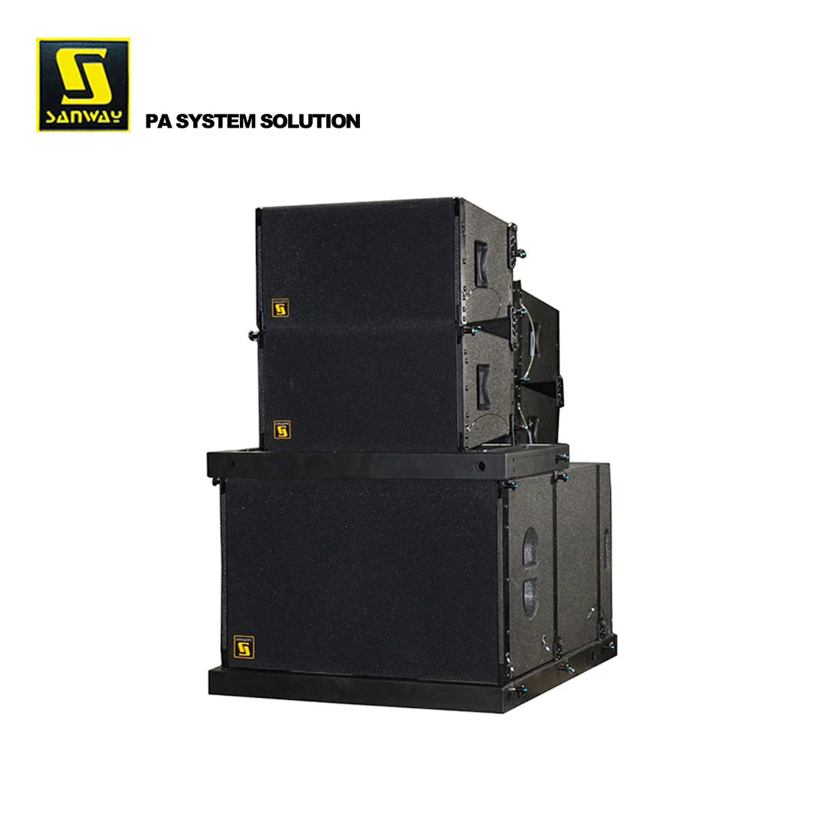 VR10 & S30 10" Tops and Dual 15" Sub Potable Active Line Array Column Speaker System for Wedding