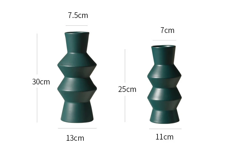 Factory Ceramic Nordic Style Small Vase Wedding Center Piece Pottery Ceramic Decoration Customized Ceramic Vase