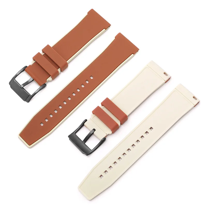 22mm Dual Colors Quick Release Sport Watch Strap for Blancpain X Swatch Orologio New High Tensile Silicone Watch Bands