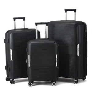 Wholesale Price Custom PP Business Luggage Set Expandable TSA Lock Spinner Suitcase Carry-On Airline Approved Expandable Luggage