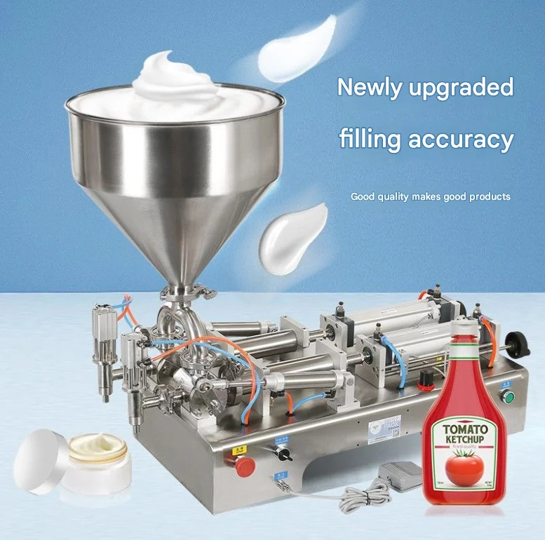 TEBAK Desktop Automatic Filling Machine - Honey Chocolate Sauce Peanut Butter Viscous Liquid Filling Machine