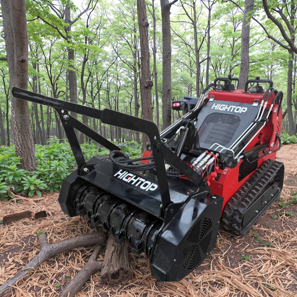 product 2025 heavy duty high flow skid steer forestry mulcher for tree and bush clearing-5
