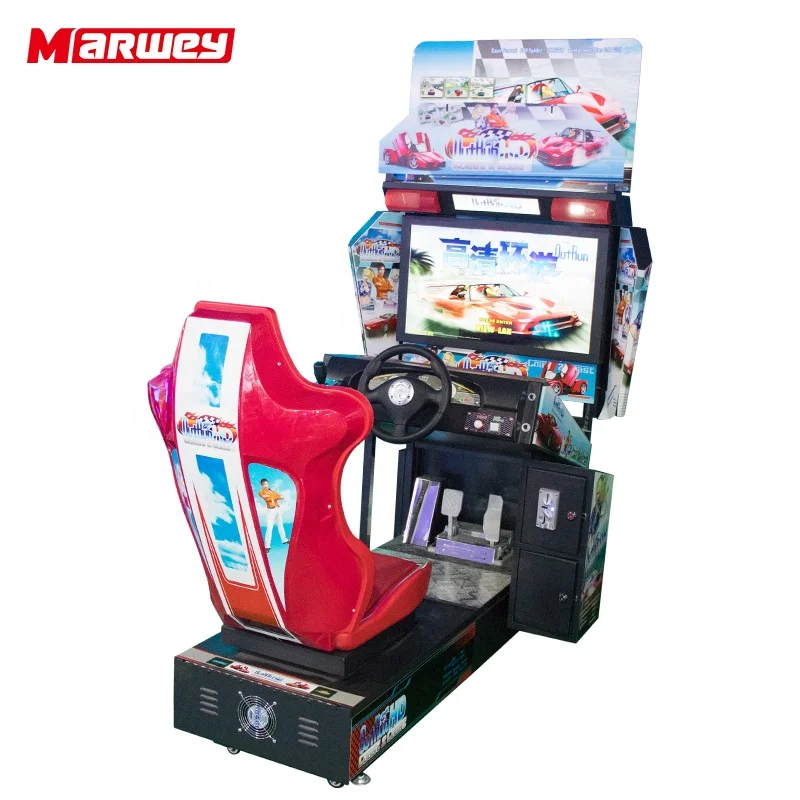 Low Price Electronic Video Coin Operated Car Racing Arcade Game Machine ...