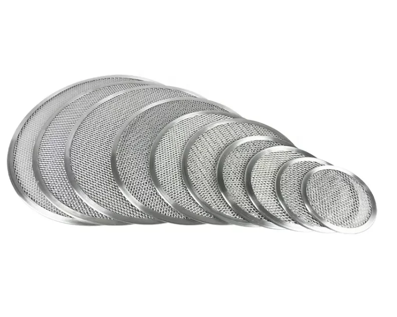 Aluminum Alloy Mesh Pizza Pan with Holes 12 Inch Commercial Grade