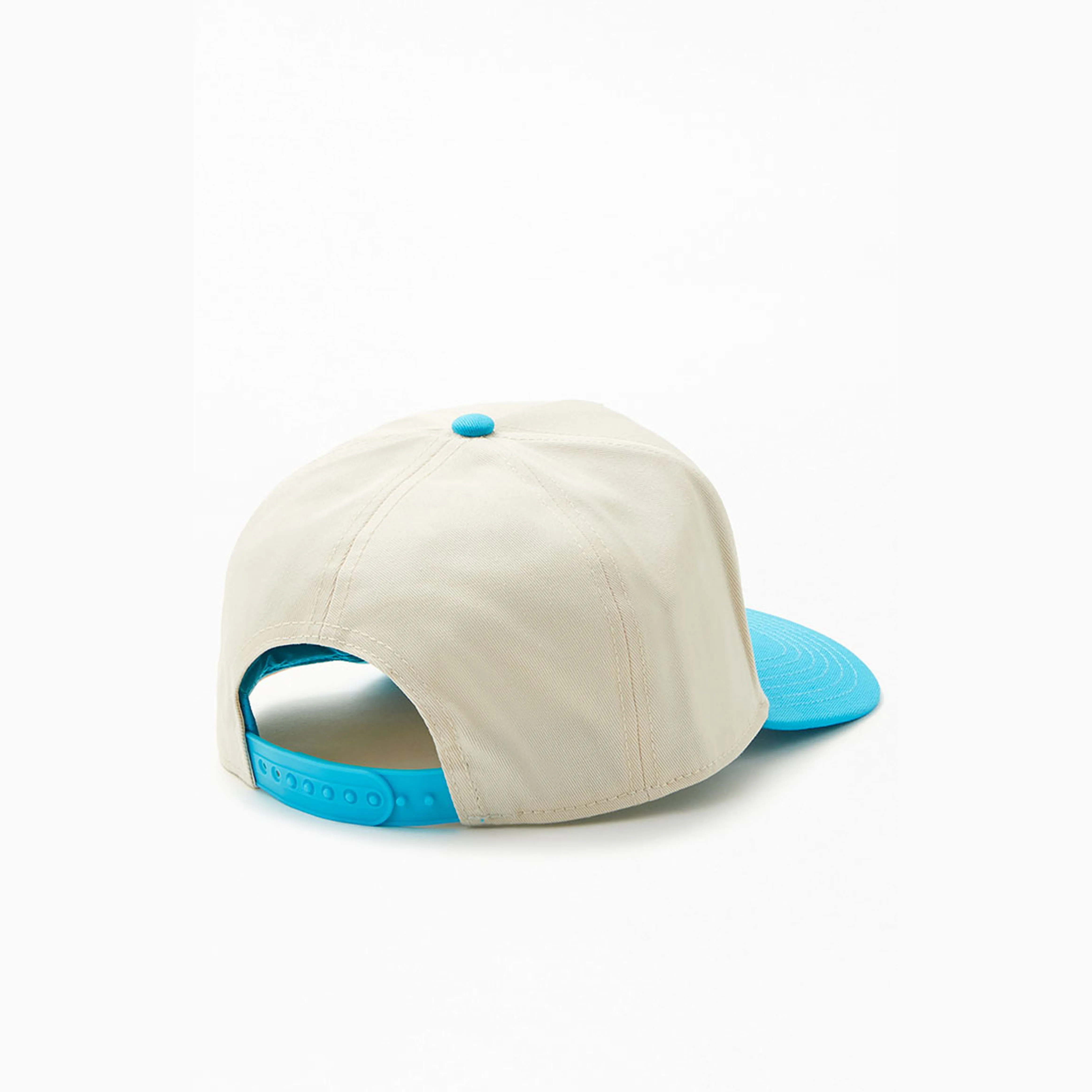 5 Panel Structured Trucker Hat Custom Two Tone Curved Bill Cotton Twill Trucker Cap Snapback Trucker Hat With Heat Transfer logo