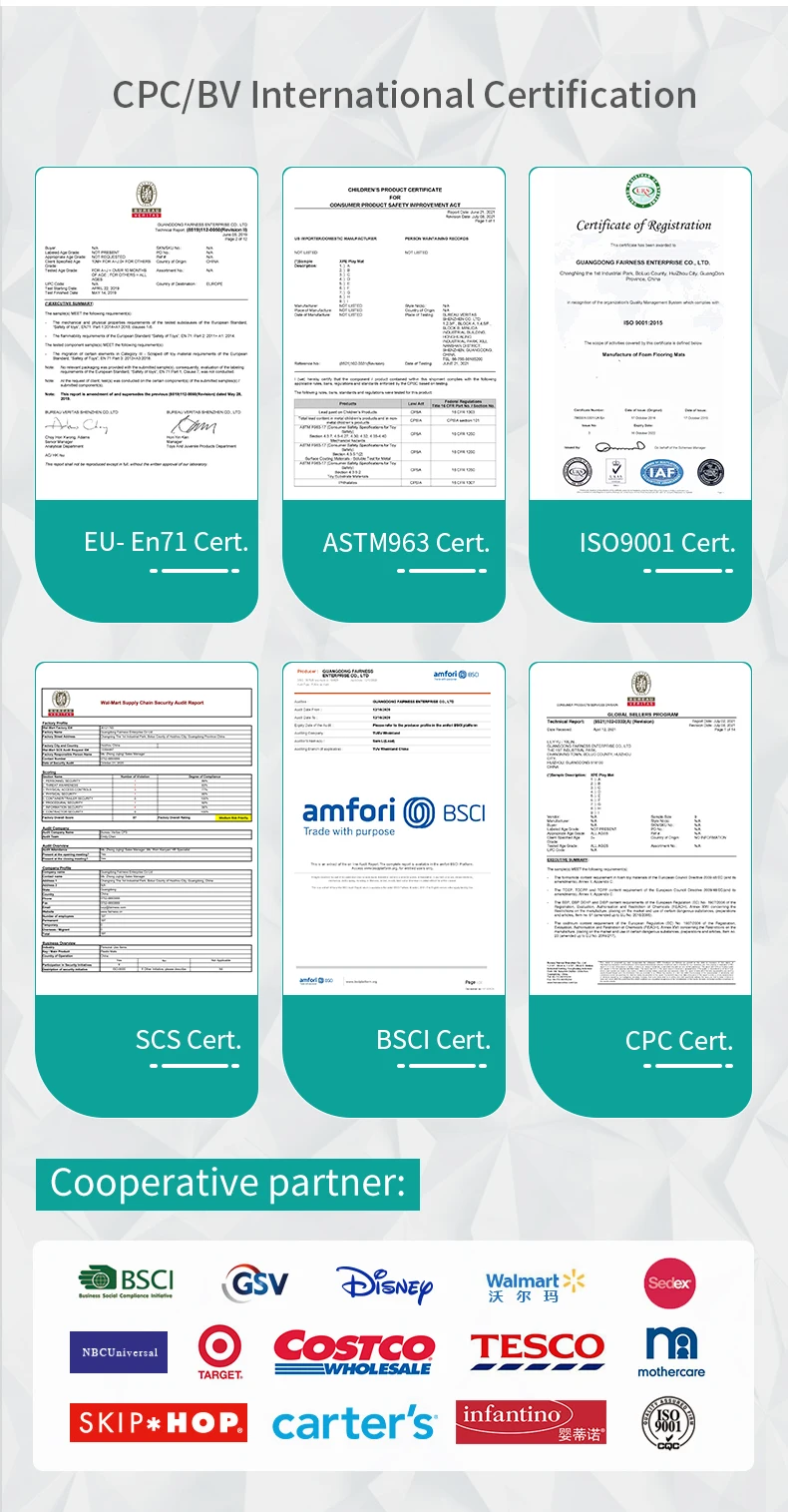 Baby Care Activity Foldable Waterproof Floor Xpe Foam Folding Play Mat Play Mat For Baby Child