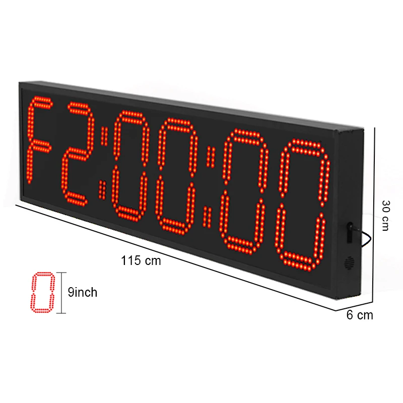 Large Wireless Timing System Laser Timer 6 Digits Stopwatch Countdown Clock LED Training Race Timer