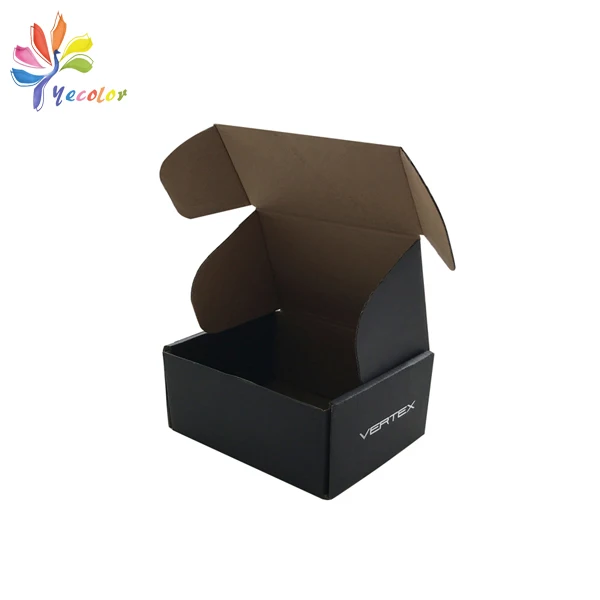 Wholesale Corrugated Shipping Boxes Logo Printed Kraft Flat Mailer for Clothes Underwear Socks Packing Corrugated Board Folders