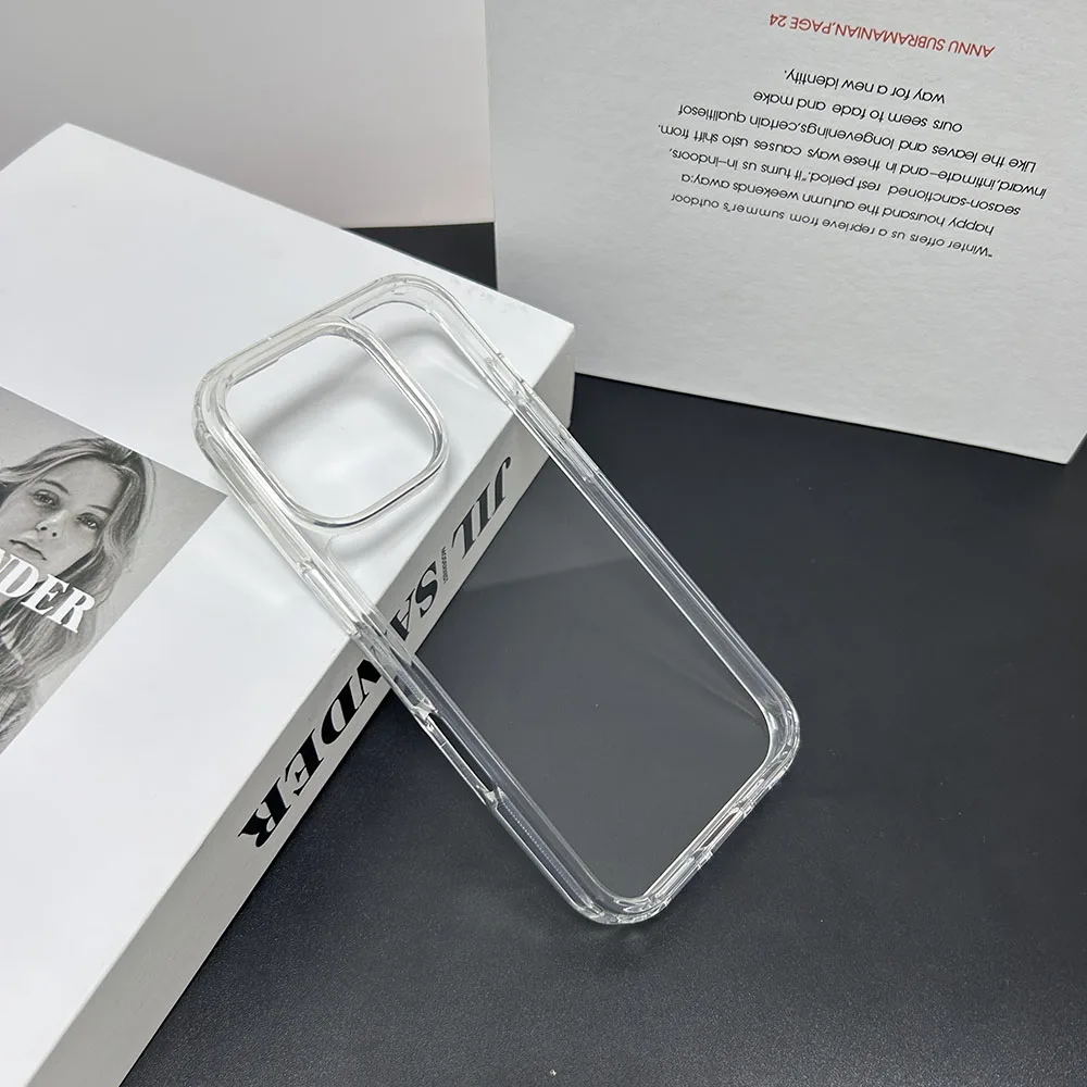 Transparent Phone Case For Iphone 16 Plus Pro Max 2024 Precision Hole Luxury Cell Simple Cases Anti-Fingerprint Sjk498 Laudtec manufacture