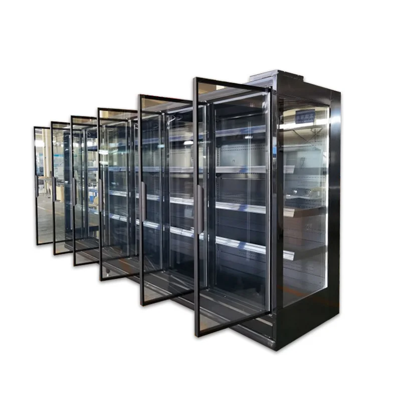 DMM Series Wall Mounted Refrigerator Open Display Fridge in Supermarket