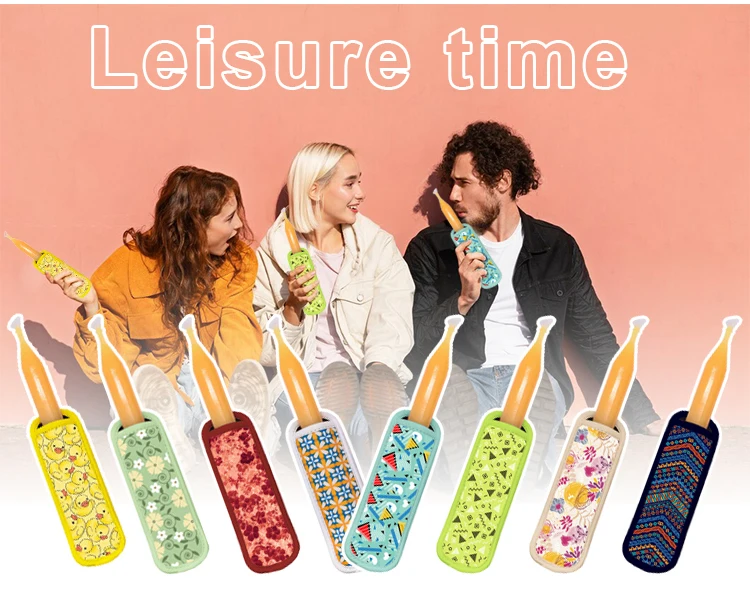 Reusable Ice Freezer Protective Cover Icypole Holders Popsicle Holder Bags Popsicle Sleeves Ice Pop Sleeves supplier
